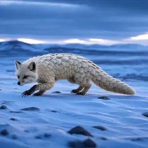 Arctic fox + Pangolin